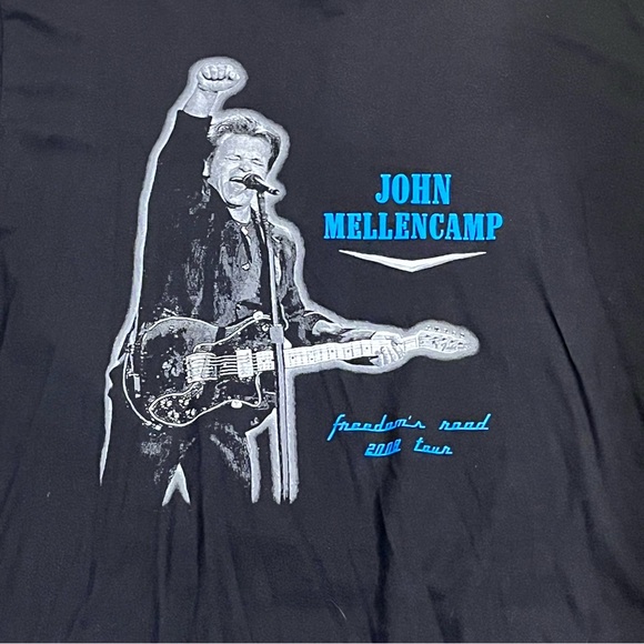 John Mellencamp Freedom’s Road 2008 Tour Canada Concert Shirt Band T - Picture 2 of 9